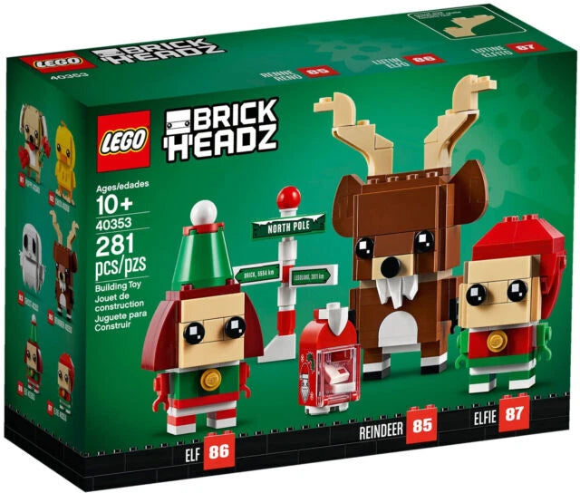 LEGO BrickHeadz Reindeer, Elf and Elfie
