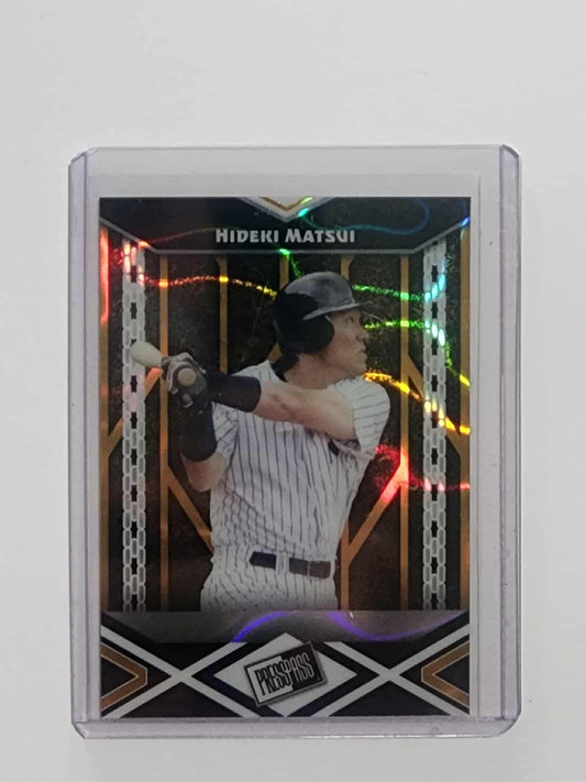 HIDEKI MATSUI 1/1 PREE PROOF PLATE LEAF PRESS PROOF