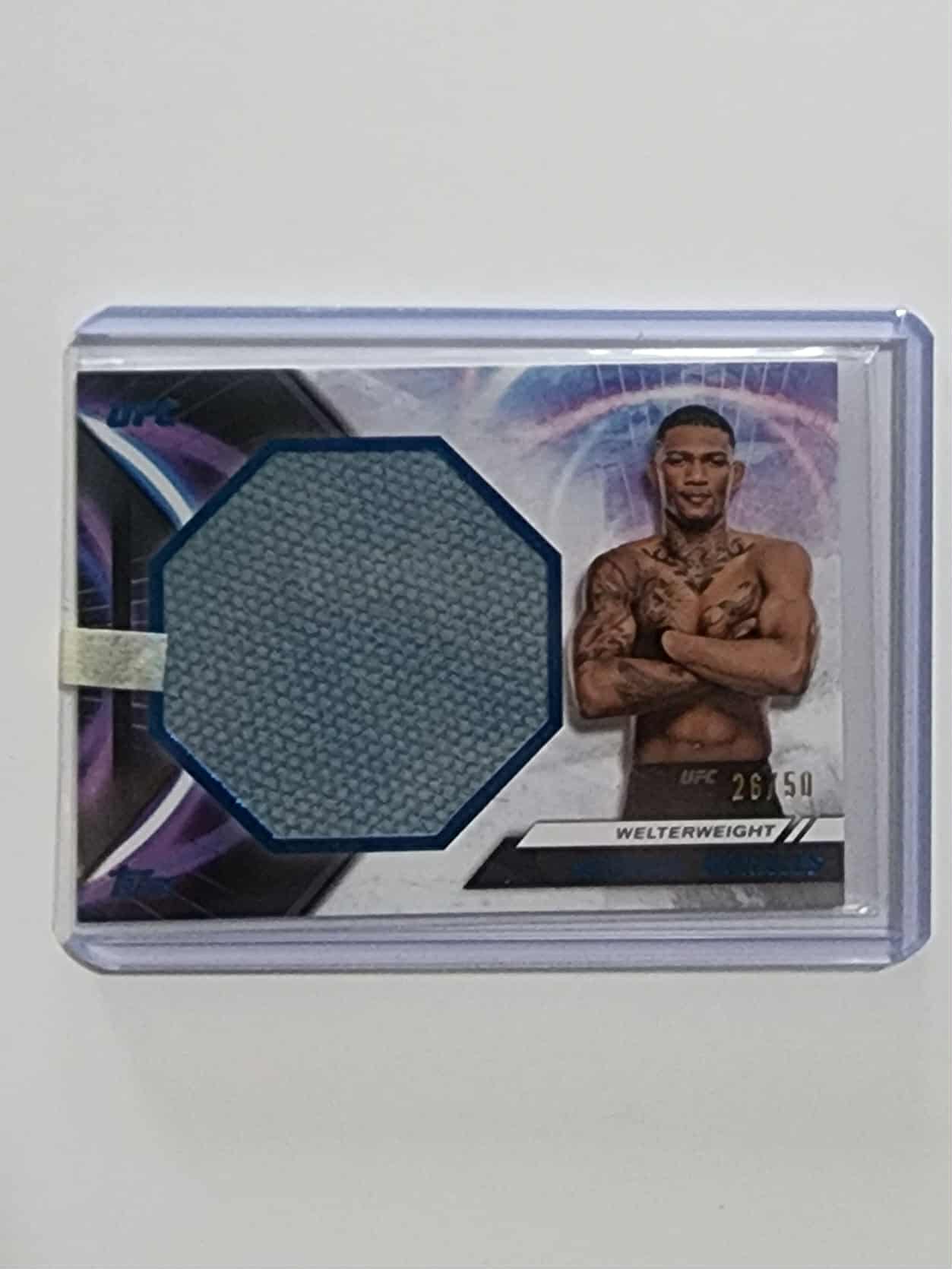 Michael Morales Jumbo Fight Mat Relic Card Blue /50 2024 Topps Chrome UFC