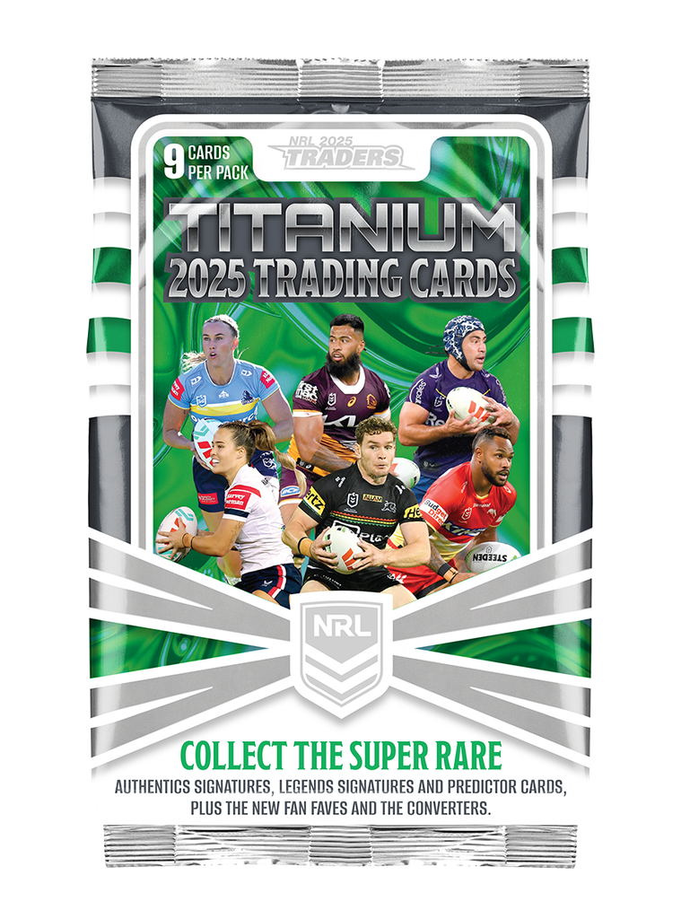 2025 NRL Traders Titanium Trading Cards Sealed Pack