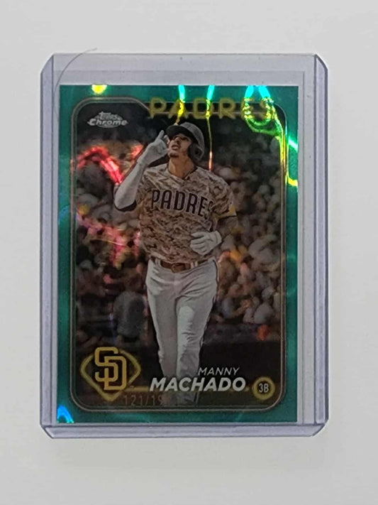2024 Topps Chrome Aqua Refractors #12 Manny Machado /199
