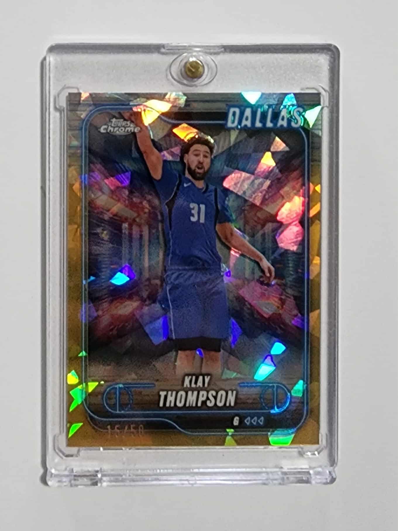 2024-25 Topps Chrome Basketball Klay Thompson #178 gold cracked ice - /50