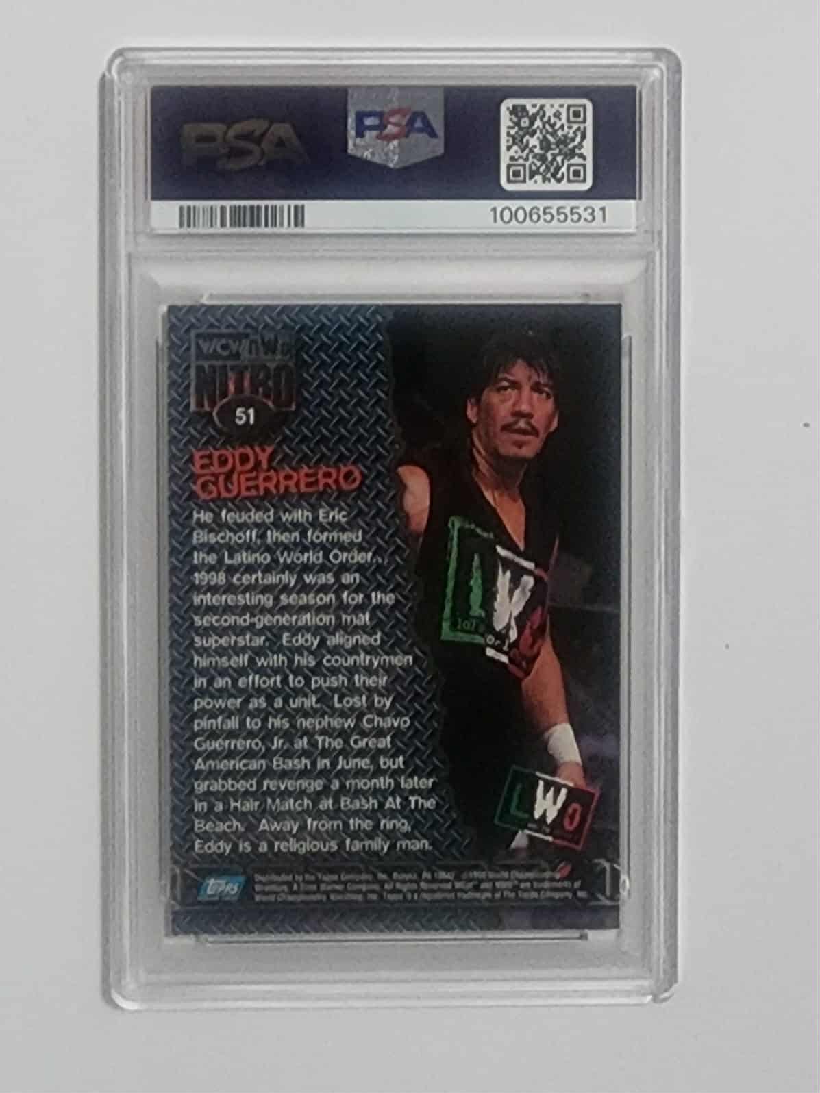 1999 TOPPS Eddie Guerrero nitro #51 psa 7