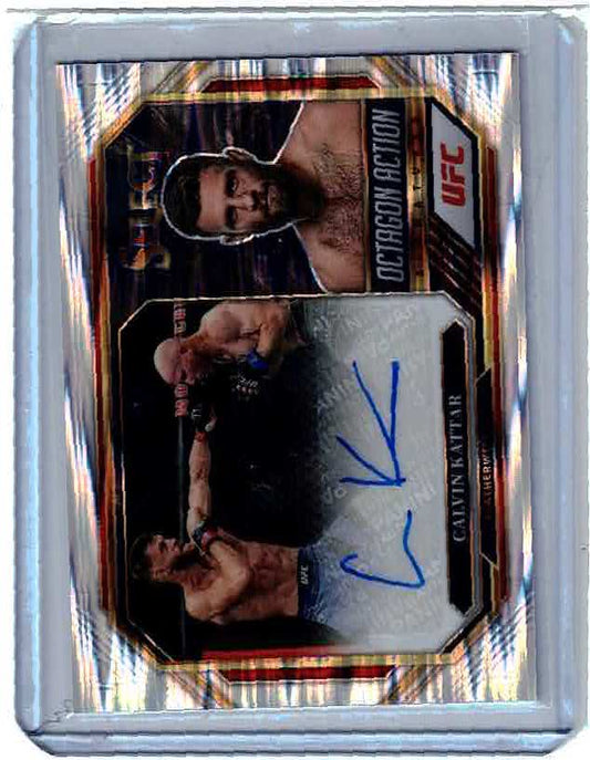 2023 Select UFC Octagon Action Signatures #OACKT Calvin Kattar Auto