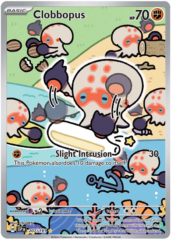 Clobbopus - 207/191 - Illustration Rare - Surging Sparks - Pokemon Card - NM/M