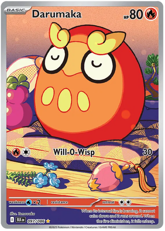 Pokemon Black Bolt Darumaka 97/86 IR English NM/M