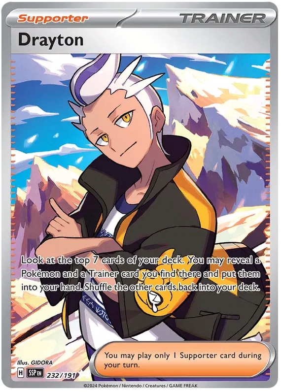 Drayton - 232/191 - Ultra Rare - Surging Sparks - Pokemon Card - NM/M
