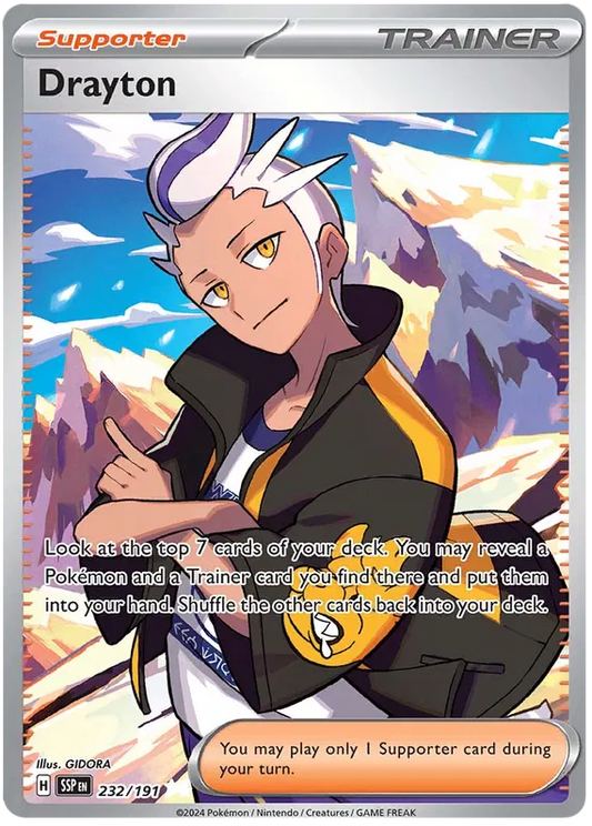 Drayton - 232/191 - Ultra Rare - Surging Sparks - Pokemon Card - NM/M