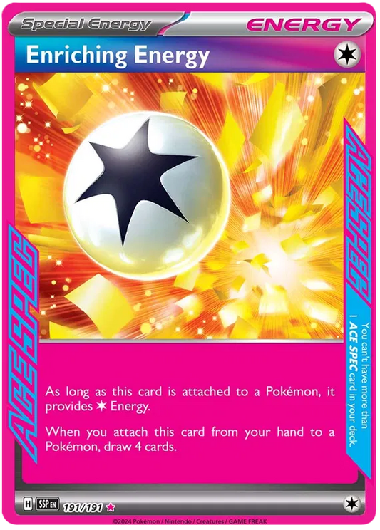 Enriching Energy 191/191 Surging Sparks SSP Pokemon Card NM