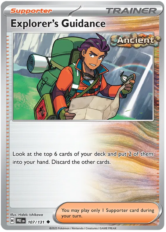 Explorer's Guidance - 107/131 - Pokeball Holo - Prismatic Evolutions - NM/M