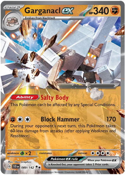 Garganacl ex - 089/142 - Ultra Rare - Stellar Crown - NM/M