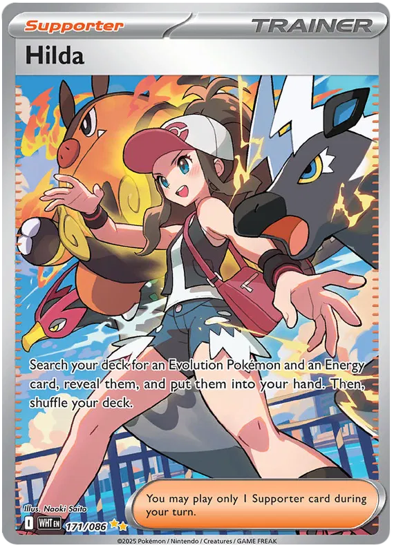 Hilda SIR 171/086 White Flare Pokémon Scarlett & Violet English NM/M