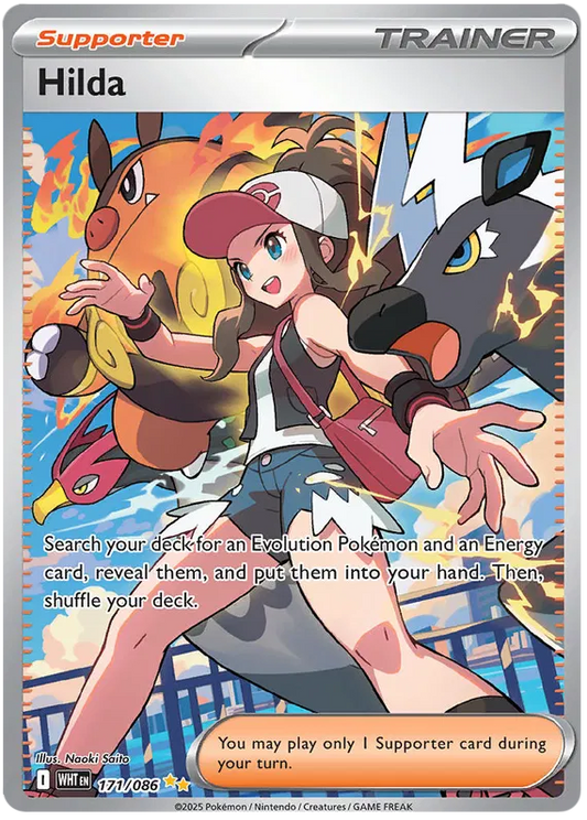 Hilda SIR 171/086 White Flare Pokémon Scarlett & Violet English NM/M