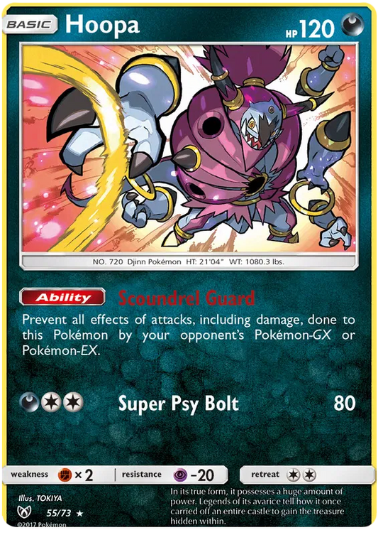 Hoopa - 55/73 - Holo Rare - Shining Legends - NM/M