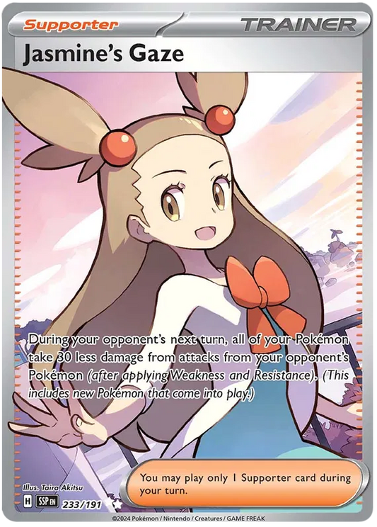 Pokemon TCG Jasmine's Gaze - 233/191 - Ultra Rare - Surging Sparks - NM