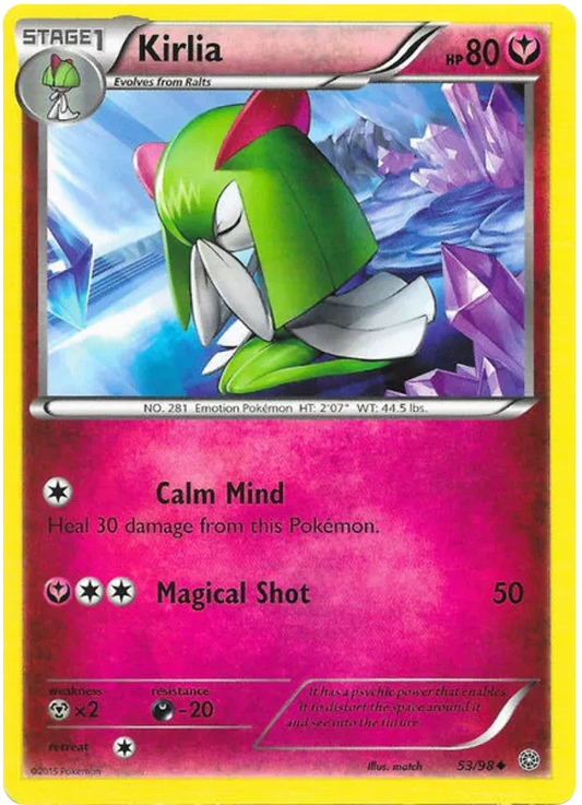 Kirlia 53/98 Uncommon - Pokemon TCG XY: Ancient Origins - Reverse Holo (NM)