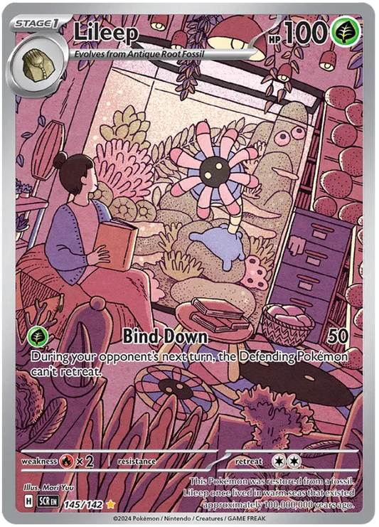 Lileep 145/142 Illustration Rare Stellar Crown Pokémon TCG NM