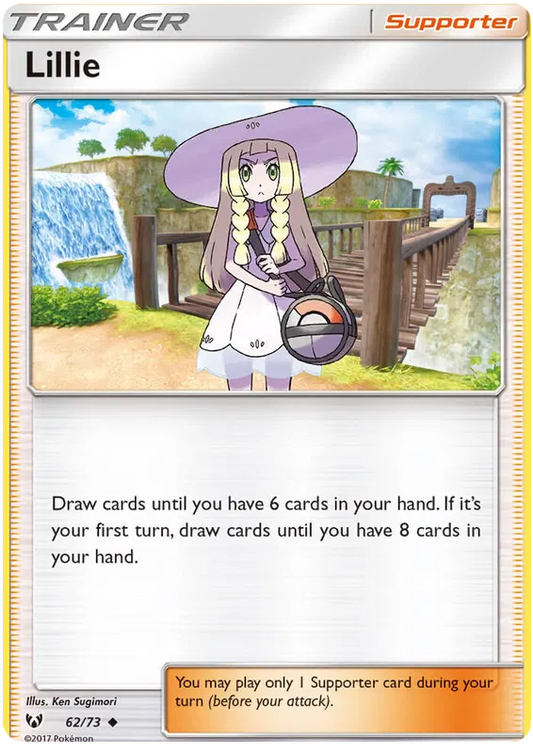 Pokemon Card TCG - Lillie - 62/73 - Shining Legends - Reverse Holo NM/M