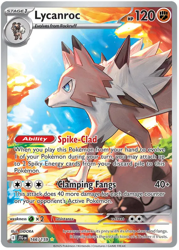 Lycanroc 166/159 - Illustration Rare - Journey Together - NM/M
