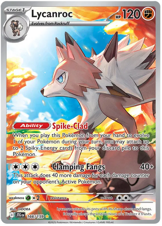 Lycanroc 166/159 - Illustration Rare - Journey Together - NM/M