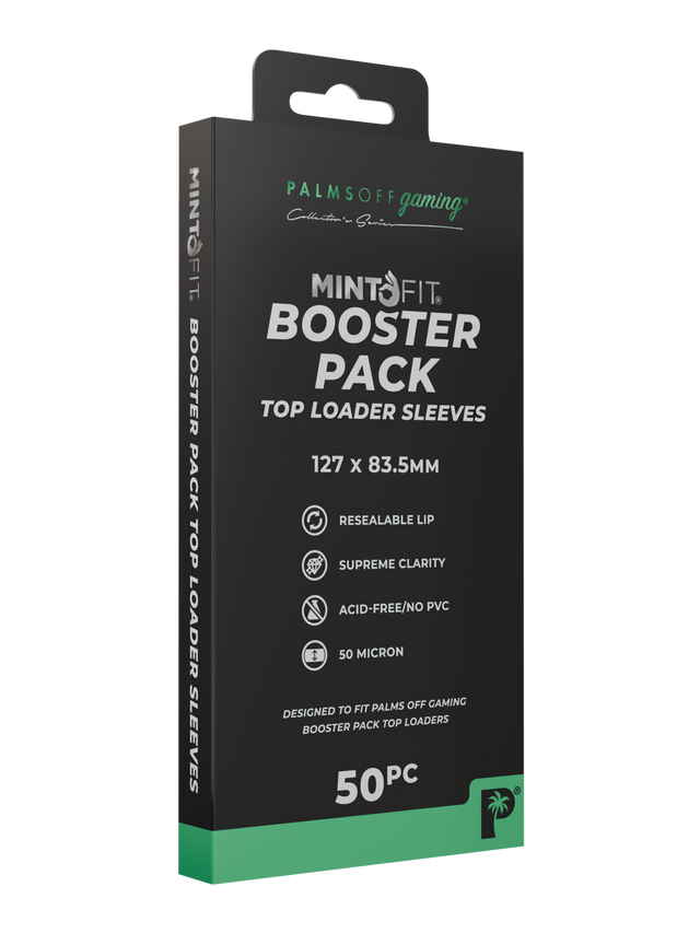 MintFit Booster Pack Top Loader Sleeves - 50pc