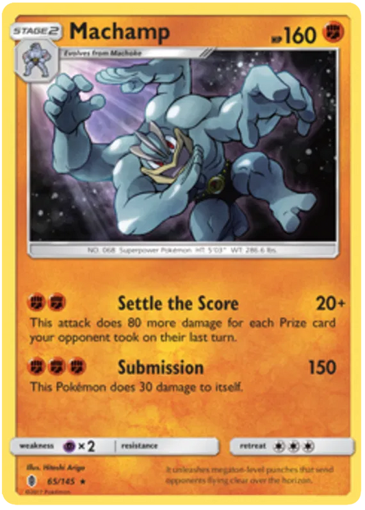 Machamp Holo 65/145 Guardians Rising Pokemon NM/M