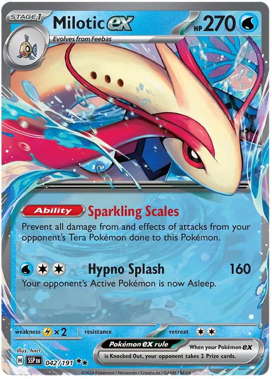 Milotic ex 042/191 Surging Sparks SSP Pokemon Card NM