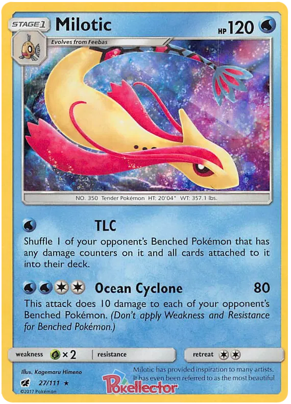 Milotic - 27/111 - Holo Rare - Crimson Invasion - NM/M