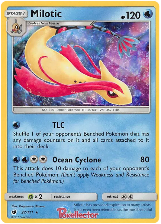Milotic - 27/111 - Holo Rare - Crimson Invasion - NM/M