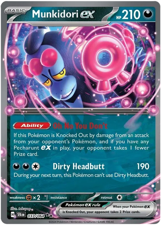 Munkidori ex - 037/064 - Double Rare - Shrouded Fable - Pokemon Card -NM/M