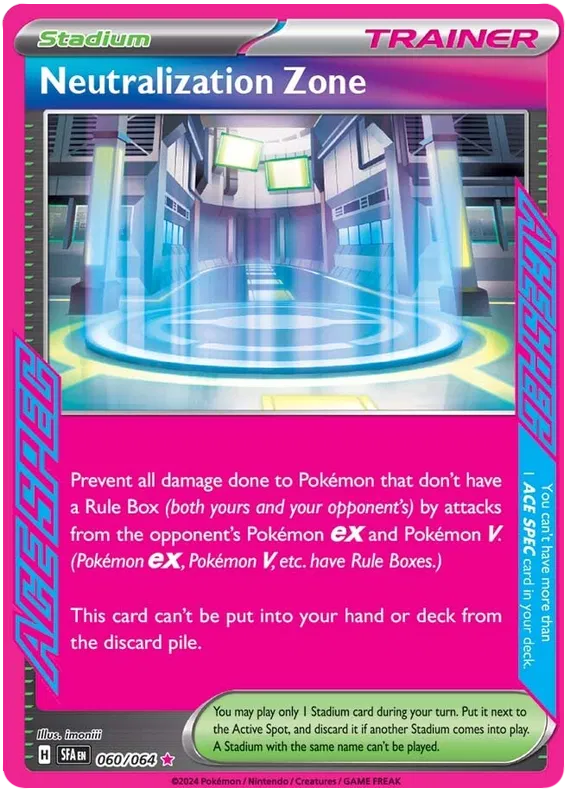Neutralization Zone 060/064 - Shrouded Fable - Ace Spec Rare - Pokémon TCG - NM