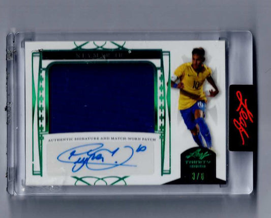 2022 Leaf Trinity Neymar Jr  Patch Auto 3/6 Brazil PA-N1