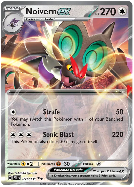 Noivern ex 091/131 Prismatic Evolutions PRE Pokemon Card NM