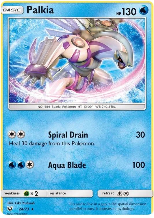 Palkia 24/73 Reverse Holo Shining Legends NM