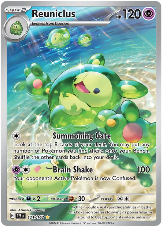 Reuniclus 171/162 - Temporal Forces - Pokemon Card - NM - Illustration Rare