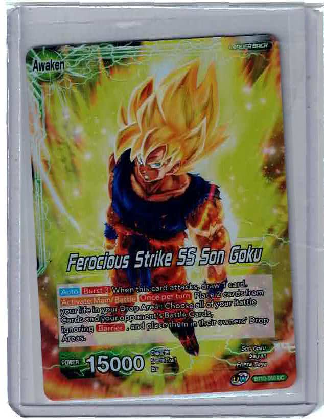 Dragon Ball TCG BT10-060 UC Foil Ferocious Strike SS Son Goku NM