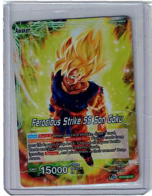 Dragon Ball TCG BT10-060 UC Foil Ferocious Strike SS Son Goku NM