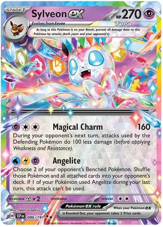 Sylveon Ex 086/191 Surging Sparks Double Rare Pokémon TCG NM