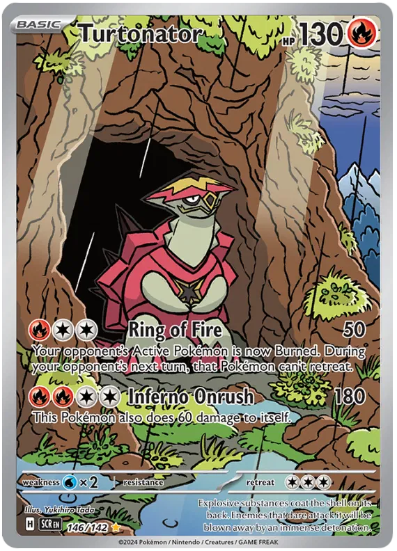 Turtonator - 146/142 - Stellar Crown - Illustration Rare - NM/M
