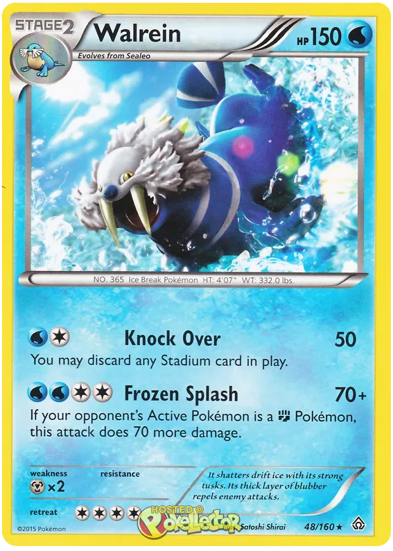 Walrein 48/160 Primal Clash Pokemon Card - NM