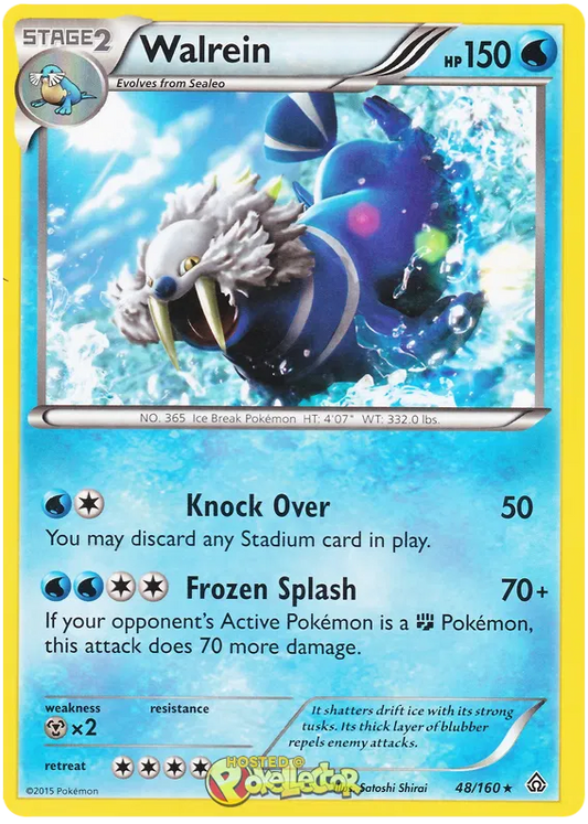 Walrein 48/160 Primal Clash Pokemon Card - NM