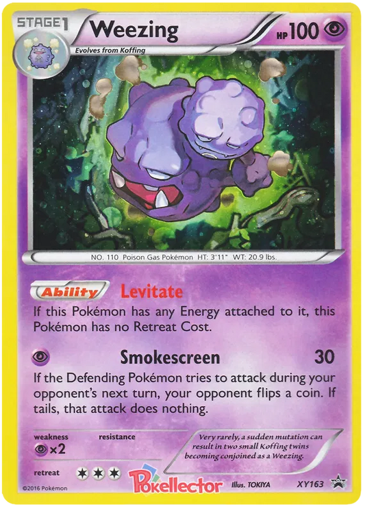 Pokemon TCG Weezing XY163 Holo XY Black Star Promo NM