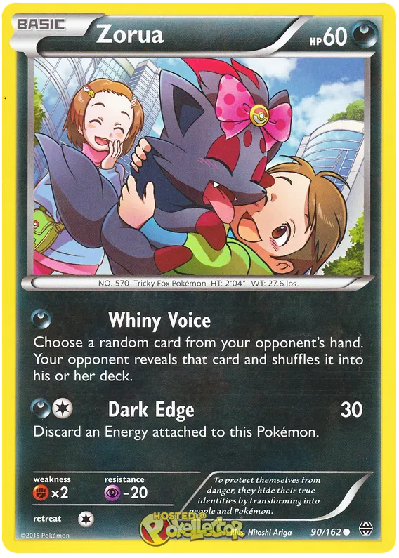 Zorua 90/162 Common - Pokemon TCG XY: Breakthrough - Reverse Holo (NM)