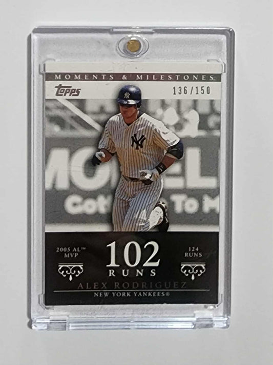 2007 Topps Moments and Milestones #36-102 Alex Rodriguez Runs /150