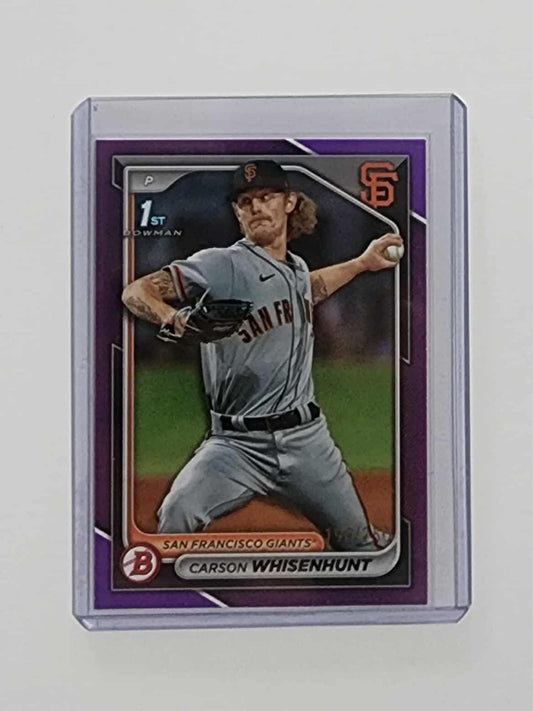 2024 Bowman Prospects Purple Border /250 Carson Whisenhunt #BP-96