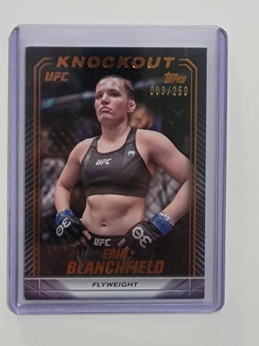 2024 Topps Knockout UFC Erin Blanchfield Bronze Parallel /250 #85