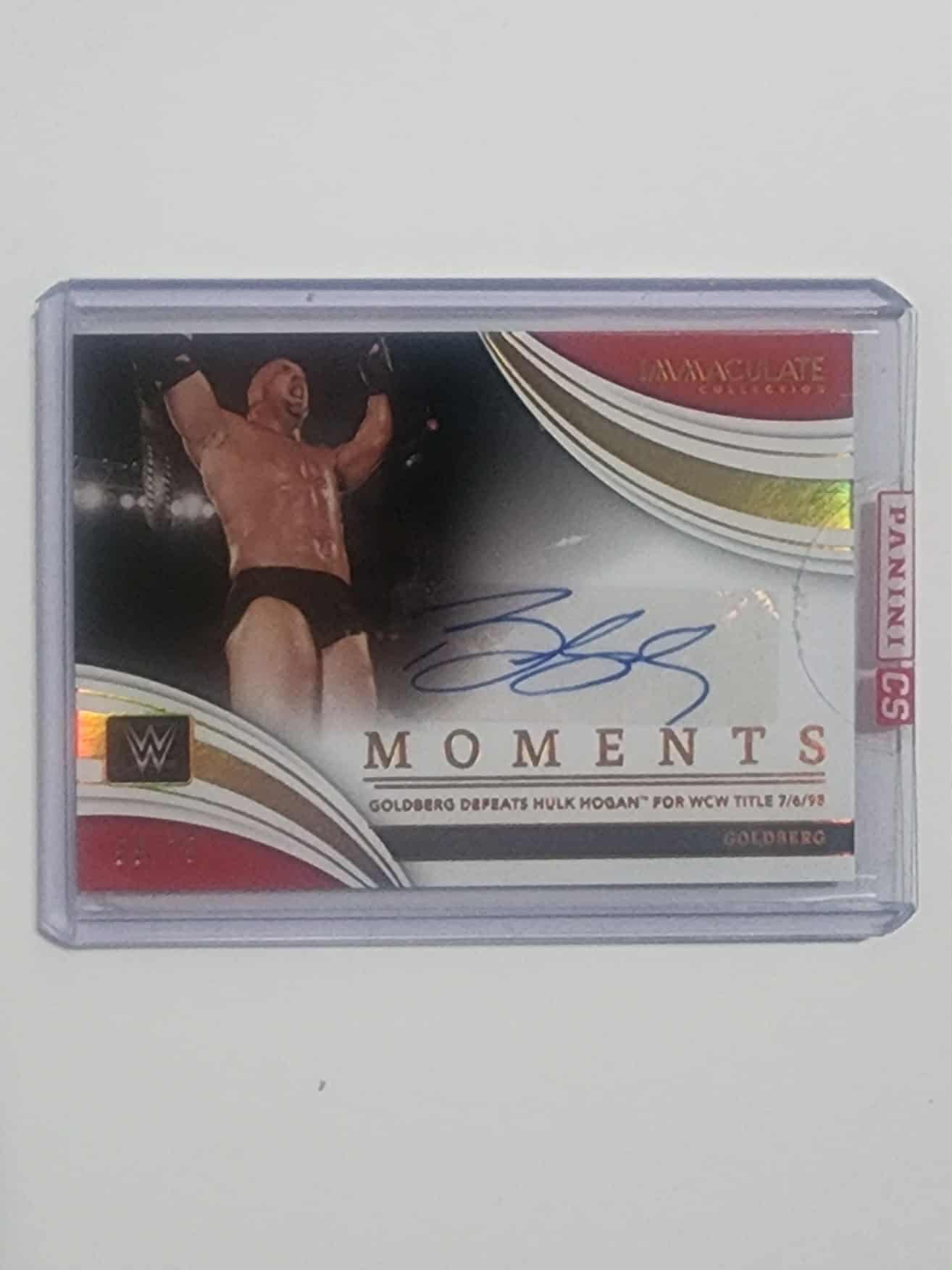 2022 panini immaculate goldberg moments auto /75 #MO-GBG