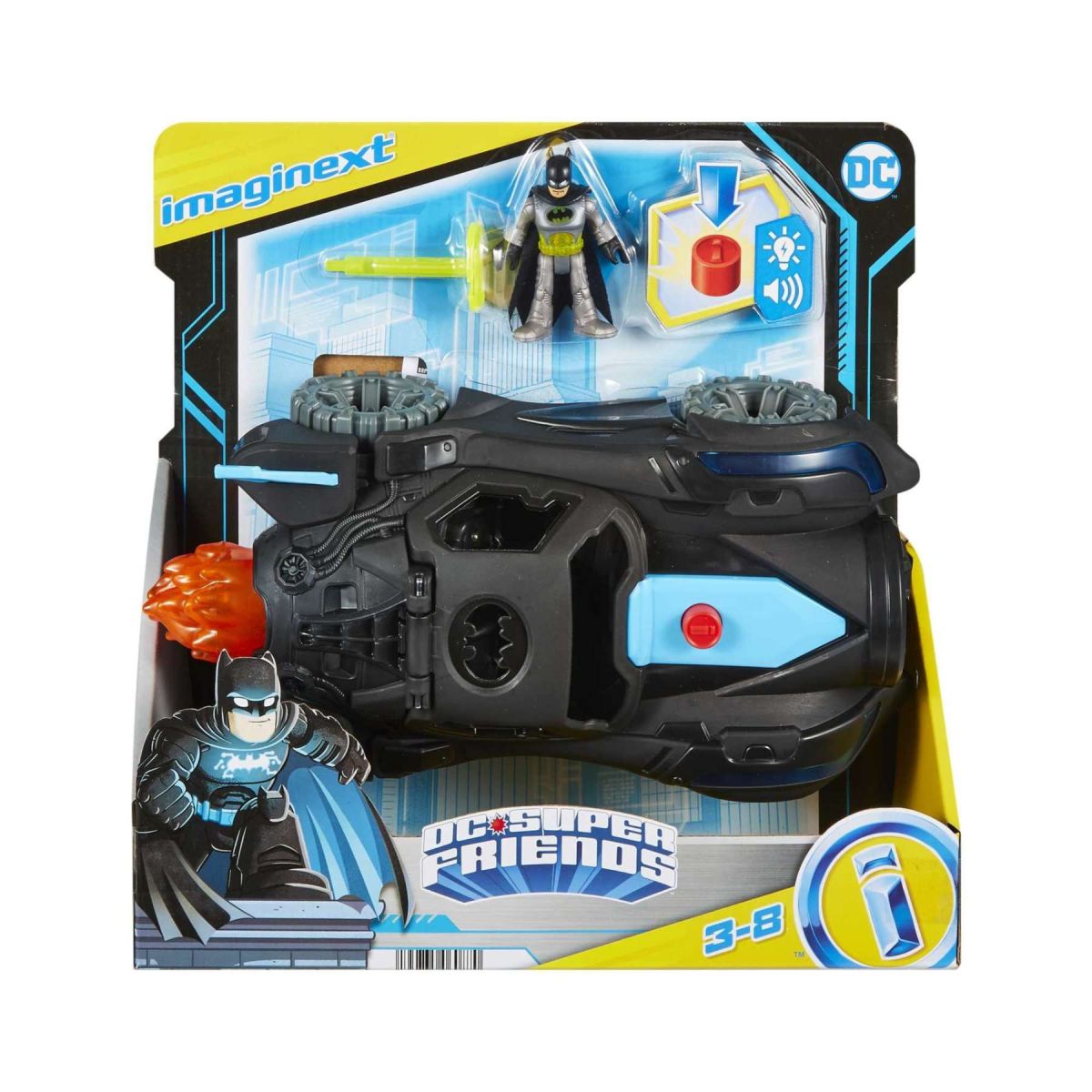 Imaginext - DC - Lights & Sounds Batmobile F22