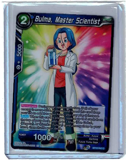 Bulma, Master Scientist - BT10-047 C - Dragon Ball Super Card DBS NM