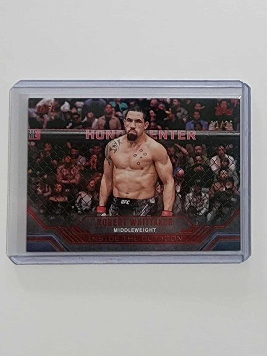 2024 Topps UFC Knockout Inside the Octagon RED /25 Robert Whittaker #ITO-16